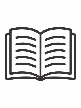 Eğitim ve öğrenim için kitap simgesi aç