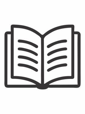 Eğitim ve öğrenim için kitap simgesi aç