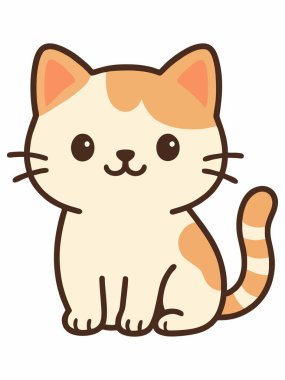 Şirin çizgi film kedi çizimi