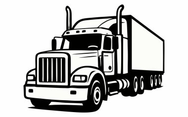 Yarı karavan bir kamyonun görüntüsü.