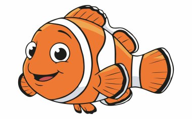 Şirin palyaço balığı çizgi film karakteri