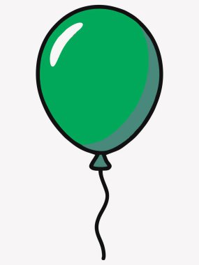 Çizgi balon vektör illüstrasyonu