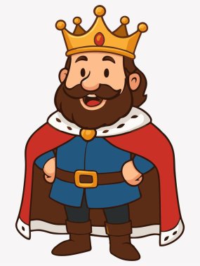 bir kral karikatür çizimi