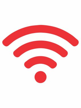 wifi sinyal vektör illüstrasyonu