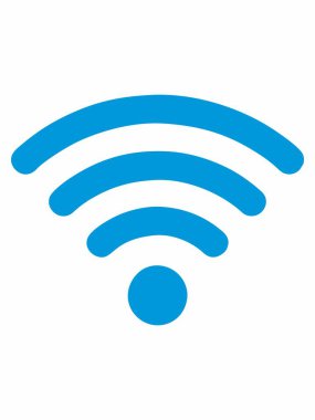 wifi sinyal vektör illüstrasyonu