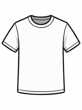 Düz kısa kollu tişört vektör illüstrasyonuName