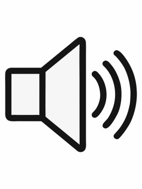 Ses Sözcüsü Cilt Simgesi İllüstrasyonu