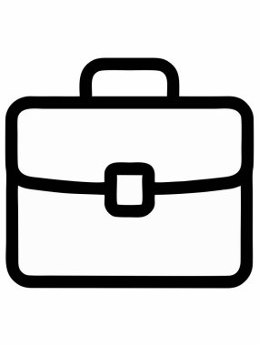 Bir evrak çantası vektör simgesi