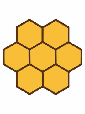 Bal Tarağı Altıgen Desenli Çizim