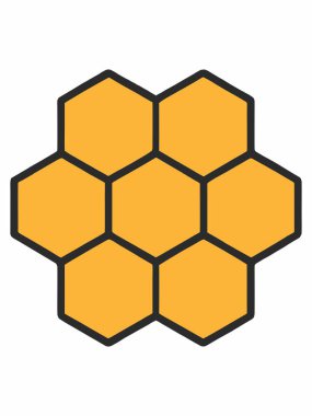 Bal Tarağı Altıgen Desenli Çizim