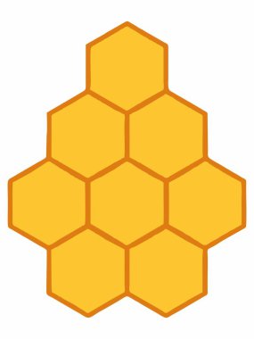 Bal Tarağı Altıgen Desenli Çizim