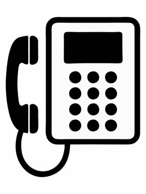 Duvara Bağlı Telefon Simgesi