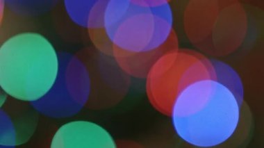 Garland bokeh yeni yıl ağacı