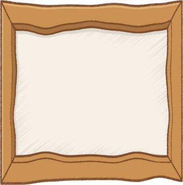 Düzensiz kenarları ve metin veya fotoğraflar için uygun boş merkezi olan organik ahşap resim çerçevesi.