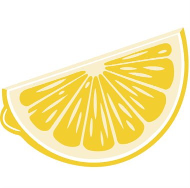 Detaylı bölümler ve kabuklu açık sarı renkli sulu bir limon dilimi..