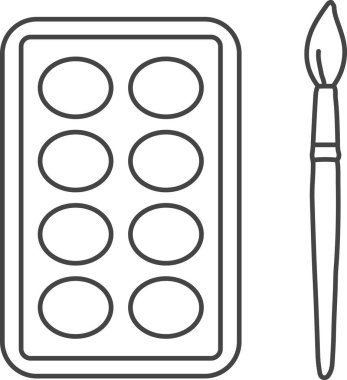 Kapaklı ve kıvrımlı uzun silindirik bir yapıştırıcı, el işi kullanımı için tasvir edilir