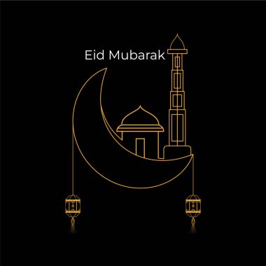 Hilal Ay ve Camii ile Altın Bayram Mübareği