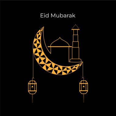 Hilal Ay ve Camii ile Altın Bayram Mübareği