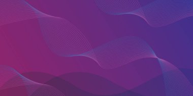 Akan Çizgilerle Soyut Mor Gradyan Arkaplanı, Modern D