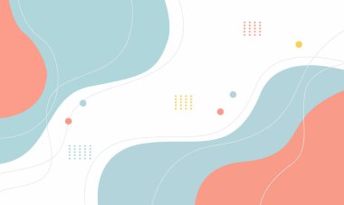 Pastel renkler ve organik şekillerden oluşan modern soyut bir arkaplan, çeşitli tasarım projeleri için mükemmel..