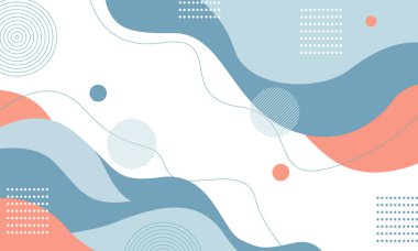 Çağdaş bir tasarım için pastel renkler ve dalgalı şekiller içeren modern bir soyut arkaplan.