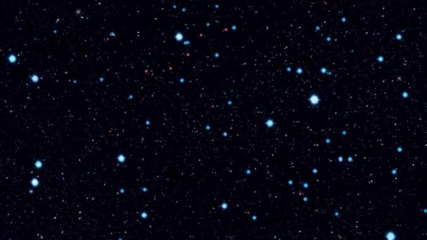 Yıldız alanı arkaplanı. Yıldızlı uzay arka plan dokusu. Renkli Yıldızlı Gece Gökyüzü Dış Uzay arkaplanı — Stok video