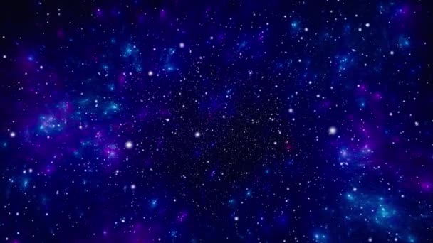 Stjernefeltbakgrunn. Stjerneformet bakgrunnsstruktur i rommet. Fargerik stjernehimmel, ytre rom bakgrunn – stockvideo