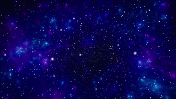 Tło pola gwiazdy. Gwiaździsta struktura tła przestrzeni kosmicznej. Kolorowe Starry Night Sky Zewnętrzne tło przestrzeni — Wideo stockowe