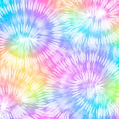 Tye Dye renkli beyaz arka plan. Suluboya arkaplan.