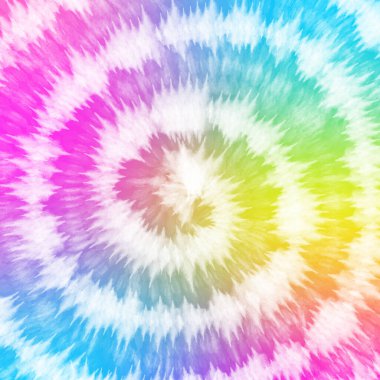 Tye Dye renkli beyaz arka plan. Suluboya arkaplan.