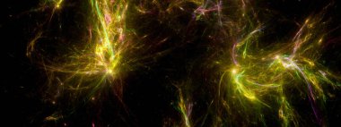 Banner Star saha arkaplanı. Yıldızlı uzay arka plan dokusu. Renkli Yıldızlı Gece Gökyüzü Dış Uzay arka planı. 3B illüstrasyon