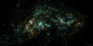 Banner Star saha arkaplanı. Yıldızlı uzay arka plan dokusu. Renkli Yıldızlı Gece Gökyüzü Dış Uzay arka planı. 3B illüstrasyon