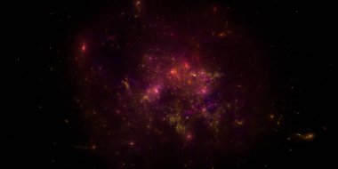 Banner Star saha arkaplanı. Yıldızlı uzay arka plan dokusu. Renkli Yıldızlı Gece Gökyüzü Dış Uzay arka planı. 3B illüstrasyon