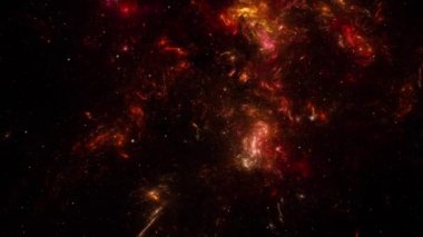 Uzayda Uçmak, Yıldızlı uzay arkaplanı