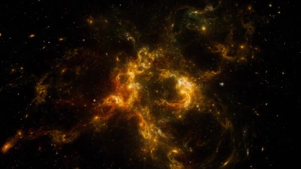 Voando Através Espaço Starry Fundo Espaço Exterior — Vídeo de Stock