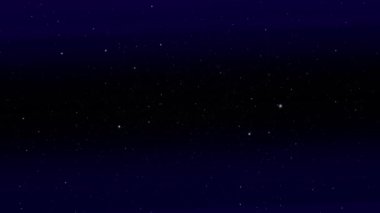 Yıldızların arka planı. Uzayda Uçmak