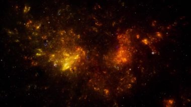 Yıldızların arka planı. Uzayda Uçmak