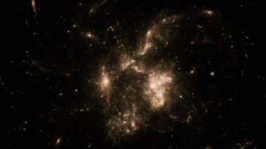 Yıldızların arka planı. Uzayda Uçmak