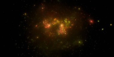 Banner Star saha arkaplanı. Yıldızlı uzay arka plan dokusu. Renkli Yıldızlı Gece Gökyüzü Dış Uzay arka planı. 3B illüstrasyon