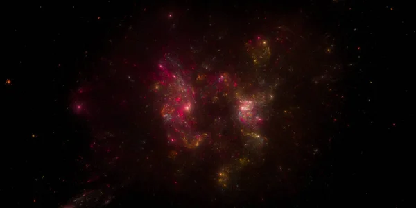 バナースターフィールドの背景 星空の宇宙背景テクスチャ カラフルな星空外宇宙背景 3Dイラスト — ストック写真