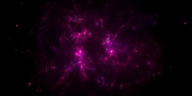 Banner Star saha arkaplanı. Yıldızlı uzay arka plan dokusu. Renkli Yıldızlı Gece Gökyüzü Dış Uzay arka planı. 3B illüstrasyon