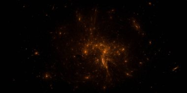 Banner Star saha arkaplanı. Yıldızlı uzay arka plan dokusu. Renkli Yıldızlı Gece Gökyüzü Dış Uzay arka planı. 3B illüstrasyon