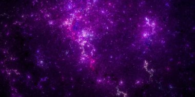 Banner Star saha arkaplanı. Yıldızlı uzay arka plan dokusu. Renkli Yıldızlı Gece Gökyüzü Dış Uzay arka planı. 3B illüstrasyon