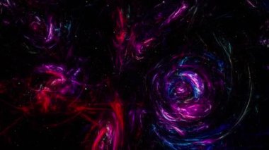 Yıldızların arka planı. Uzayda Uçmak. 