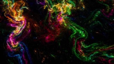 Yıldızların arka planı. Uzayda Uçmak. 