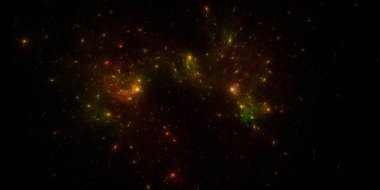 Yıldız alanı arkaplanı. Yıldızlı uzay arka plan dokusu. Renkli Yıldızlı Gece Gökyüzü