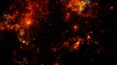 Yıldızların arka planı. Uzayda Uçmak. 