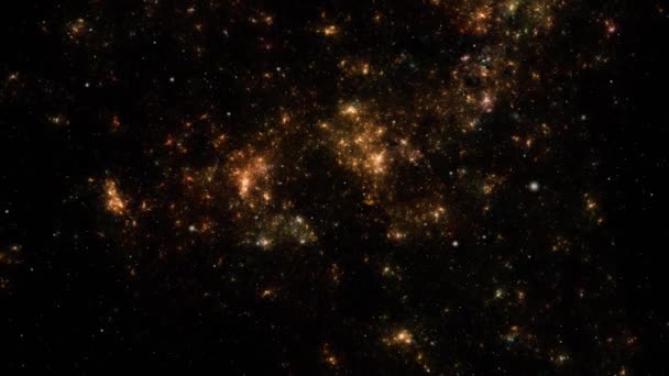 Tło Gwiazd Latanie Kosmosie — Wideo stockowe