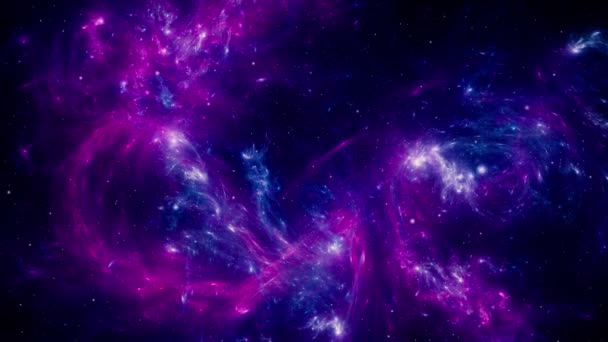 Tło Gwiazd Latanie Kosmosie — Wideo stockowe