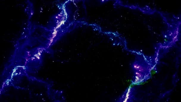 Sterne Hintergrund Durch Den Weltraum Fliegen — Stockvideo